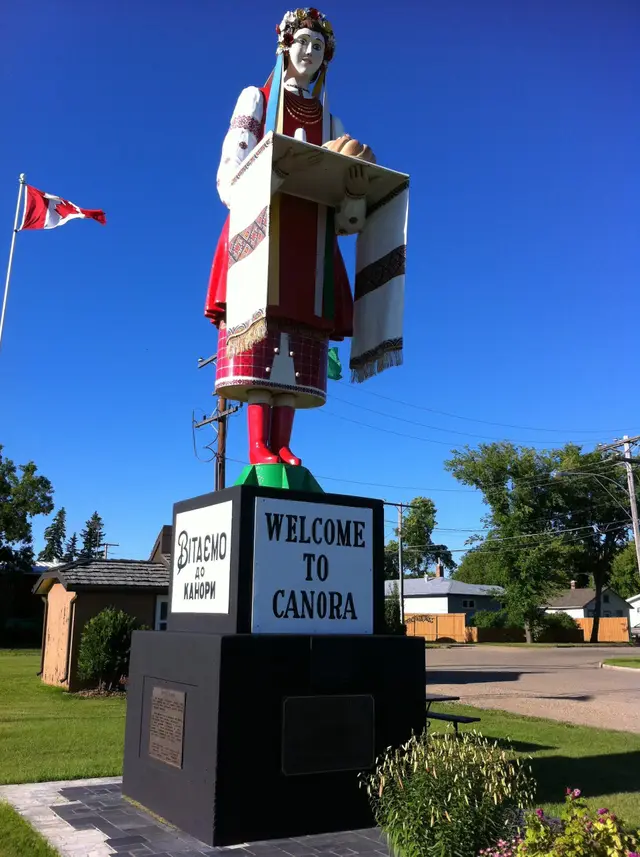 Welcome to Canora statue